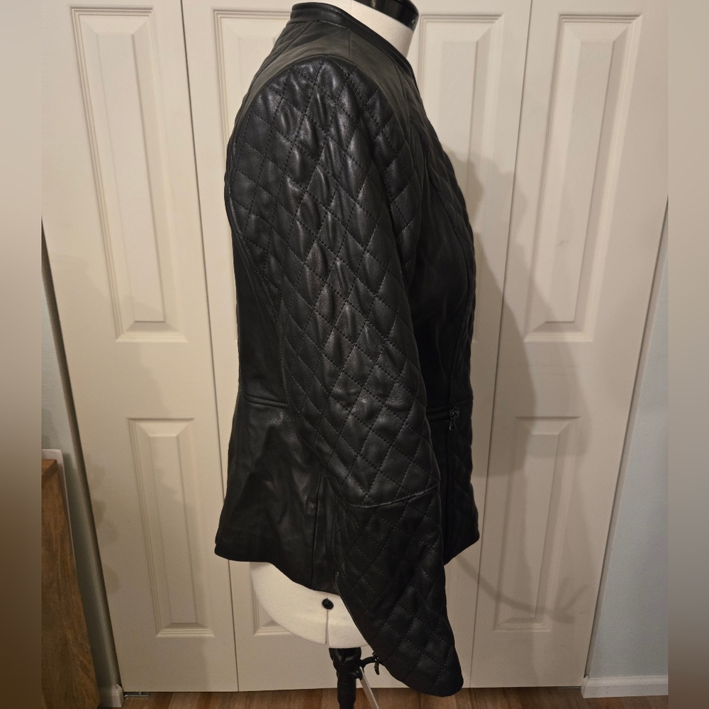 Isaac Mizrahi Leather Jacket - Picture 4 of 8